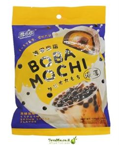 מוצ'י ממתק אורז בטעם סוכר חום Yuki & Love Boba Mochi Brown Sugar Flavor tevame