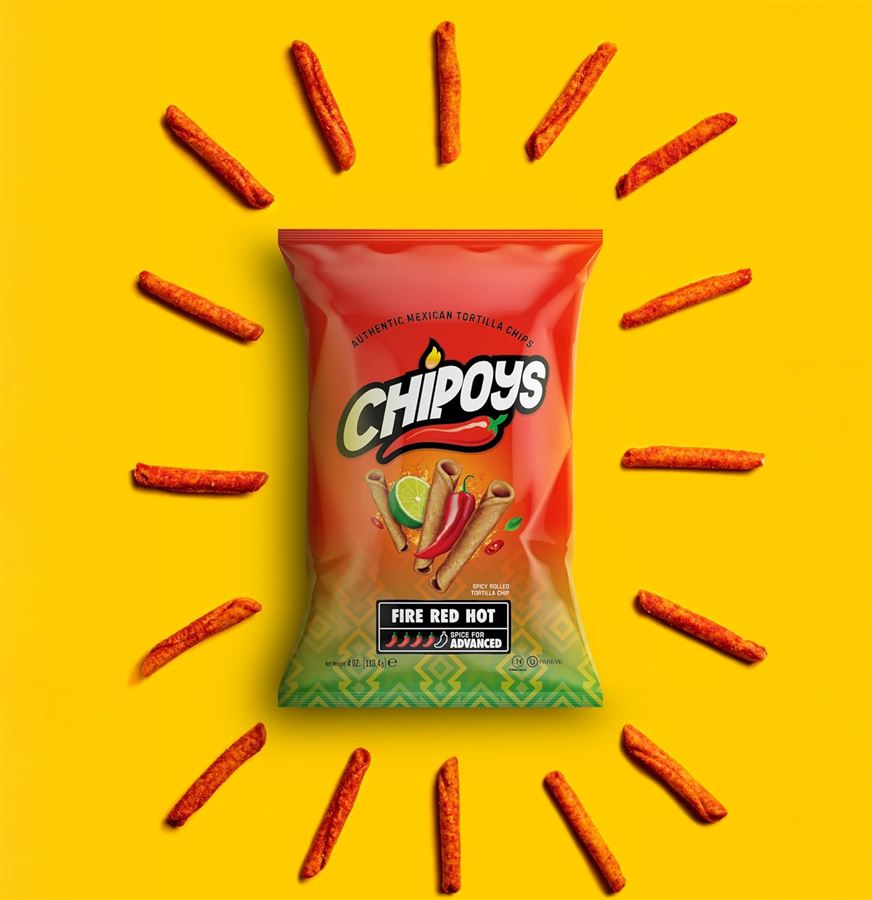 CHIPOYS FIRE RED HOT 1