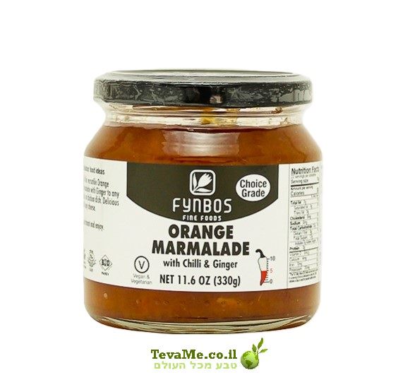 ריבת תפוזים עם צ'ילי וג'ינג'ר FYNBOS Jam Orange Chilli Ginger