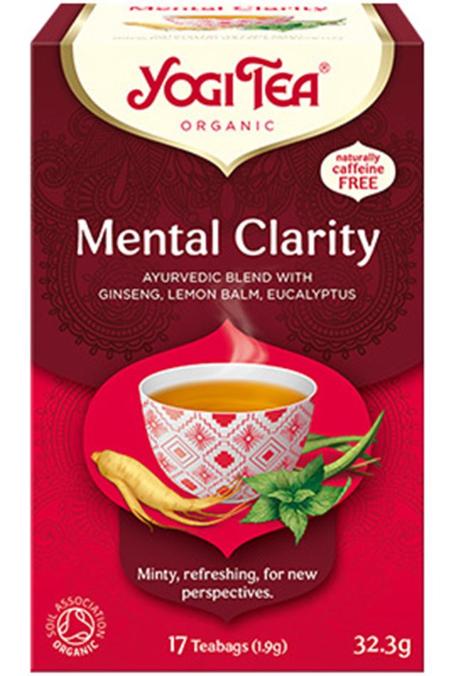 תה יוגי מנטל קלריטי ללא קפאין - Yogi Tea Mental Clarity