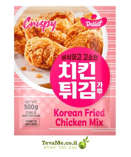 תערובת טמפורה להכנת עוף קוריאני Delief Korean Fried Chicken Mix