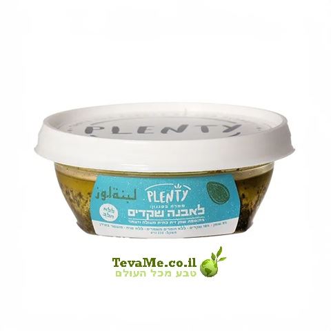 ממרח שקדים בסגנון לאבנה 9% שומן טבעונית Plenty