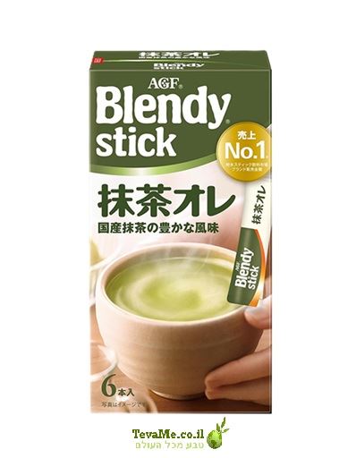 מקלות להכנת משקה תה מאצ'ה לאטה יפני AGF Blendy Stick Matcha