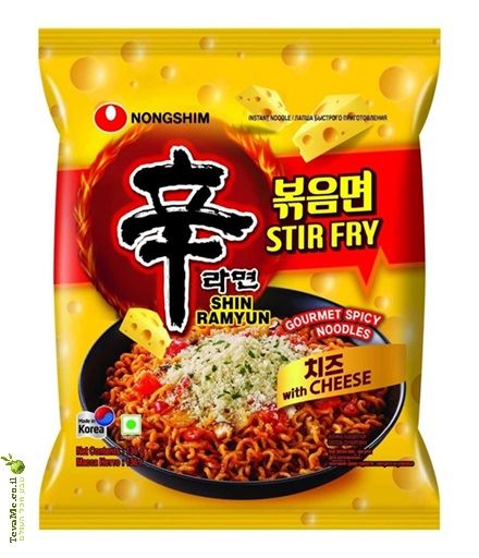ראמן שין בטעם עוף חריף וגבינה Nongshim Shin Ramyun Spicy Chicken with Cheese