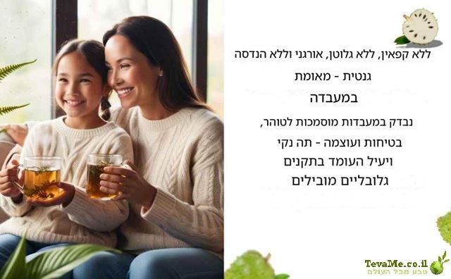 תה גויאבנו ועלי מנטה Guyabano Tea with Mint