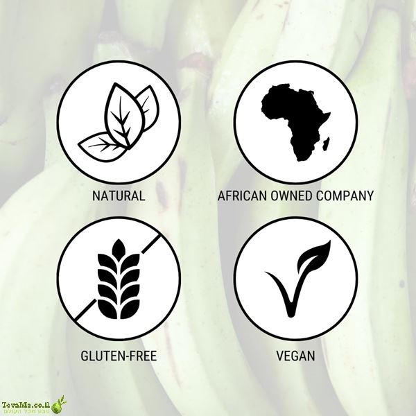 תערובת קמחים פלנטיין פופו African beauty Plantain Fufu Flour