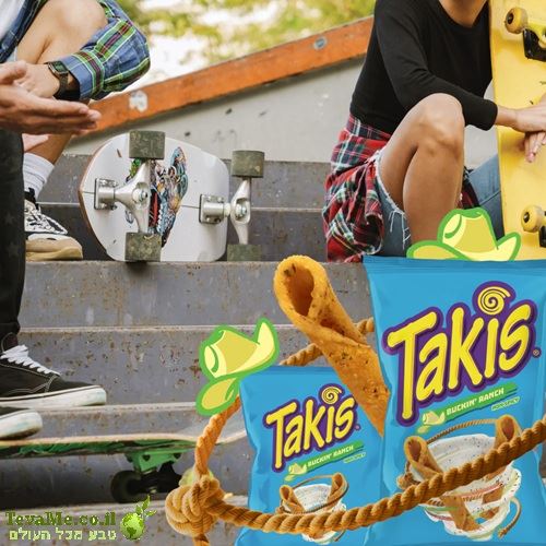 חטיף טאקיס באקין ראנץ' Takis Buckin' Ranch Rolls