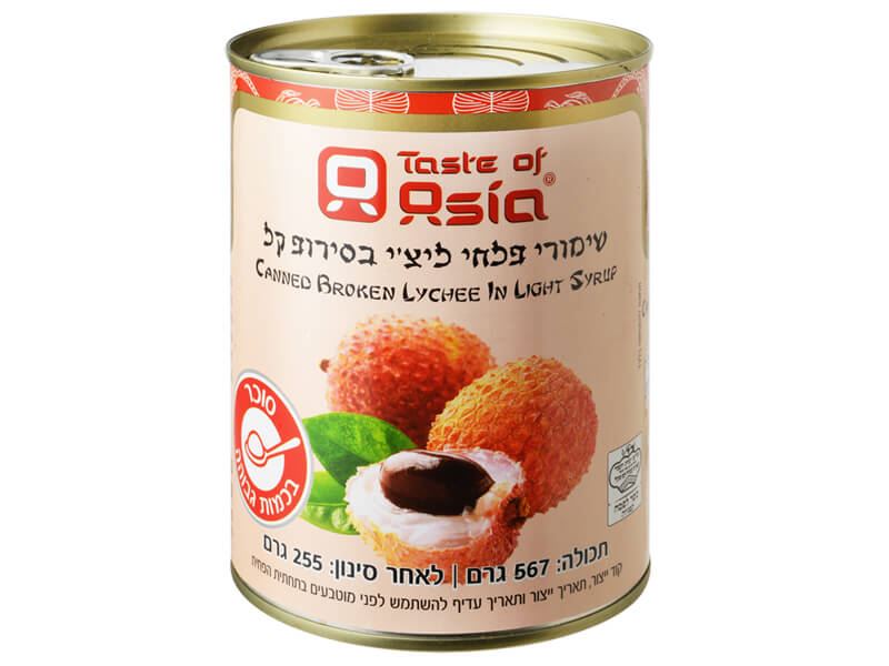 שימורי פלחי ליצ'י בסירופ קל
