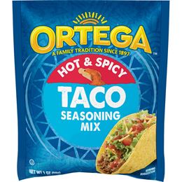 תערובת תיבול לטאקו בטעם חריף - Ortega Hot & Spicy tevame