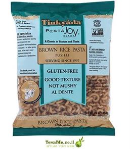 פסטה אורז חום ללא גלוטן Tinkyada Brown Rice Fusilli Pasta tevame