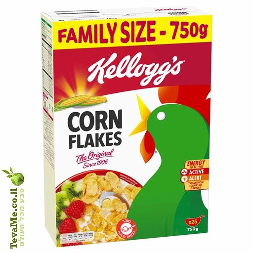 קלוגס קורנפלקס ענק 750 גרם Kellogg's Corn Flakes